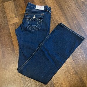 Dark wash Woman’s True Religion boot cut jeans, size 29